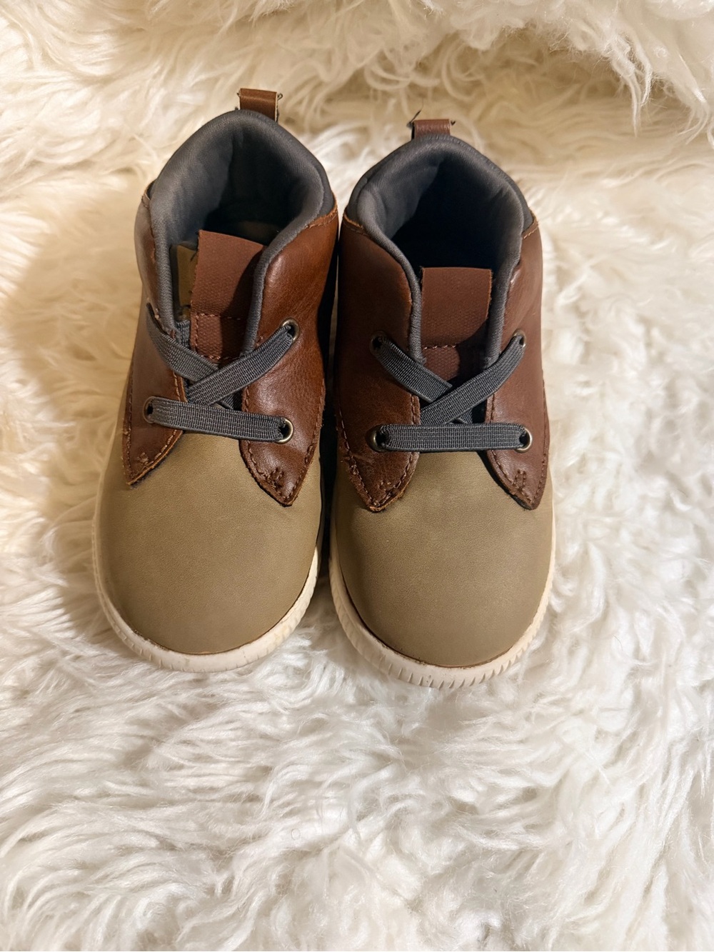 Carter's Olive & Brown Kids Chukka Boots